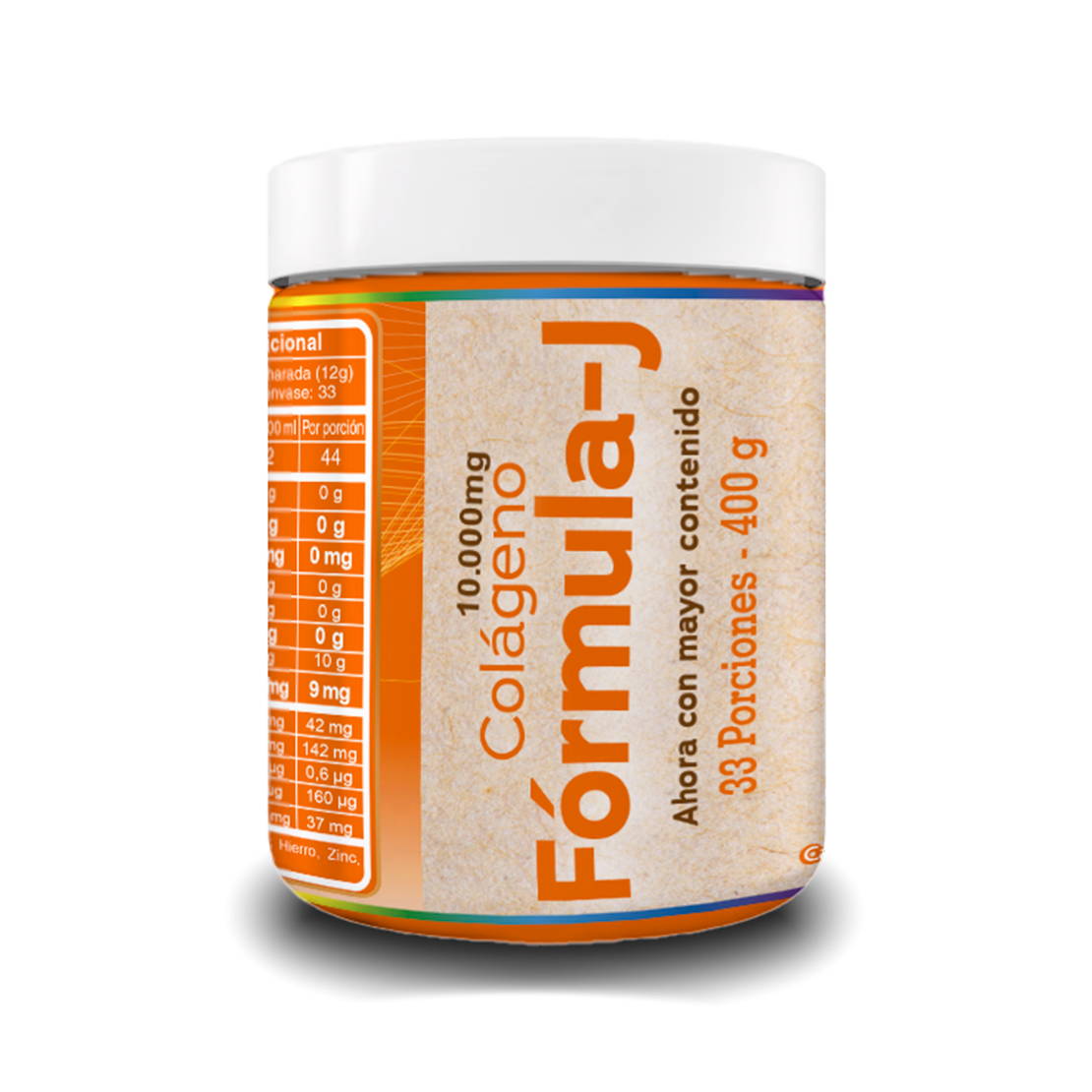 Colágeno Formula-J, 400 gr (33 porciones) AHORA CON MAYOR CONTENIDO