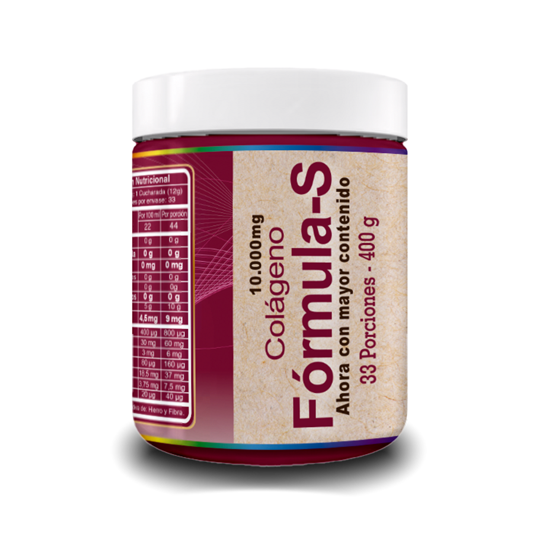 Colágeno Formula-S, 400 gr (33 porciones) AHORA CON MAYOR CONTENIDO