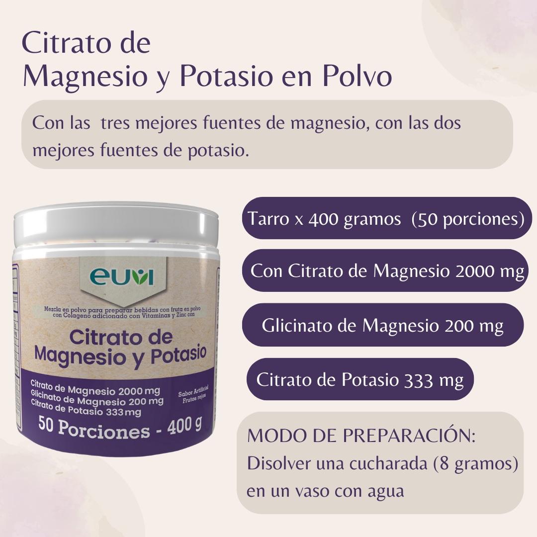 Citrato de Magnesio y Potasio 400 GR (50 porciones)