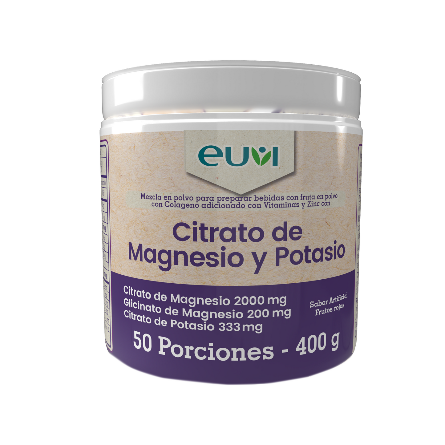 Citrato de Magnesio y Potasio 400 GR (50 porciones)