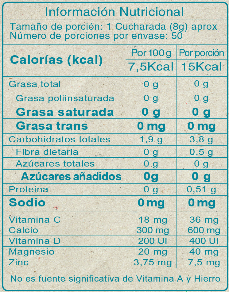 CAL DIA, 400 gr (50 porciones)