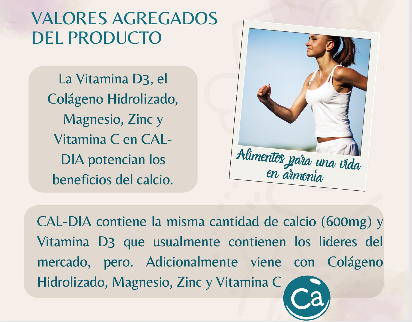CAL DIA, 400 gr (50 porciones)